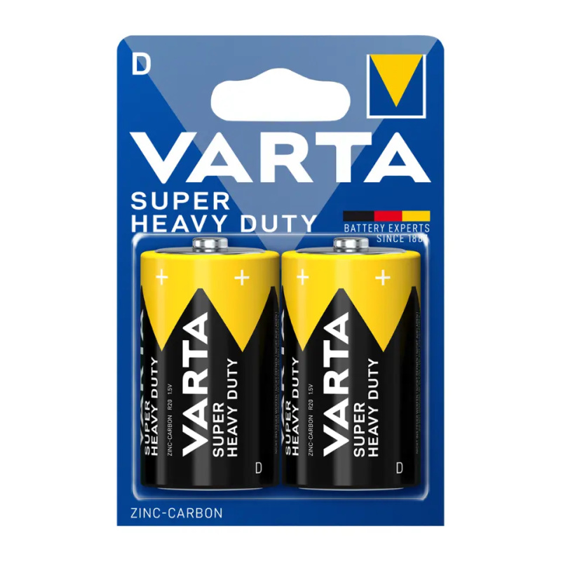 Zinkouhlíková baterie D (R20) monočlánek VARTA Superlife