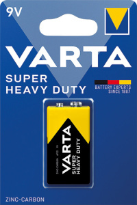VARTA Superlife zinkouhlíková baterie 9V