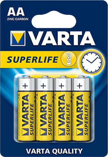 VARTA Superlife zinkouhlíková baterie 9V