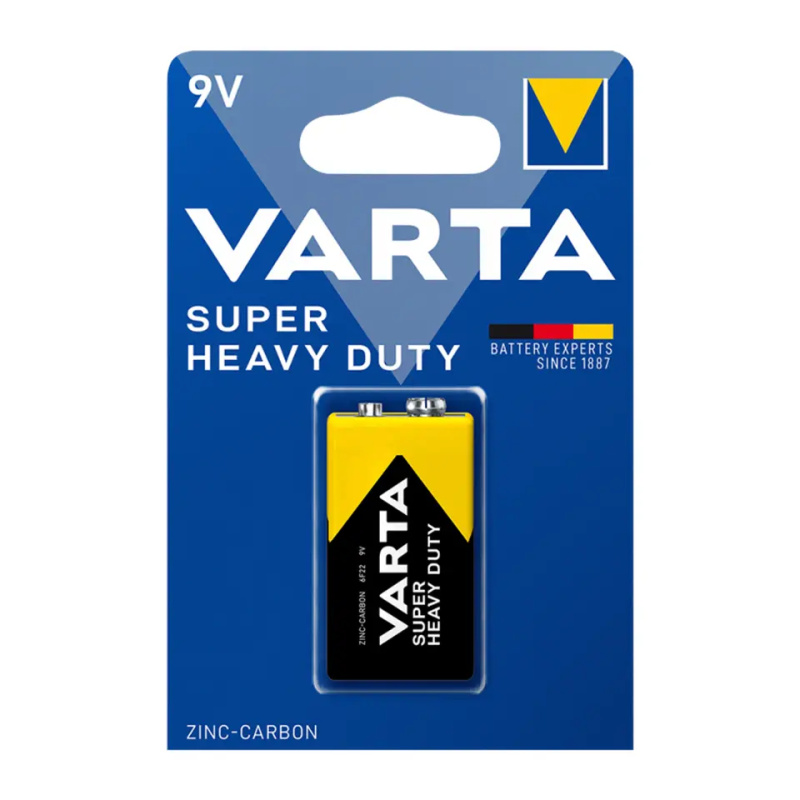 VARTA Superlife zinkouhlíková baterie 9V