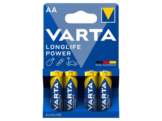 Baterie VARTA Longlife Power AA, LR6 / 1.5 V, tužka 4 ks