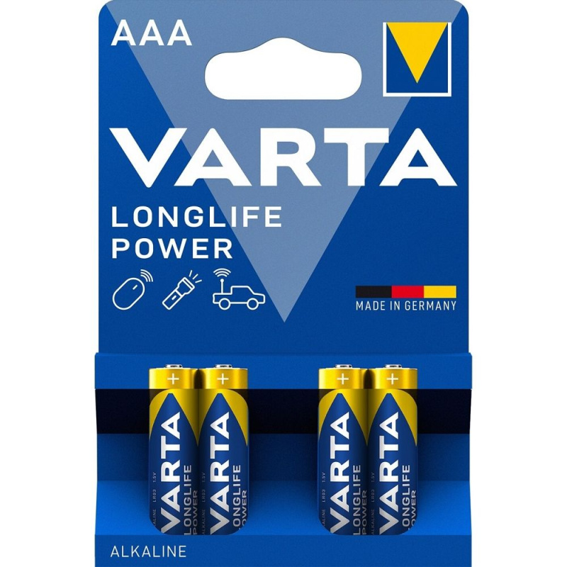 Baterie VARTA Longlife Power AAA, LR03 / 1.5 V, mikrotužka 4 ks
