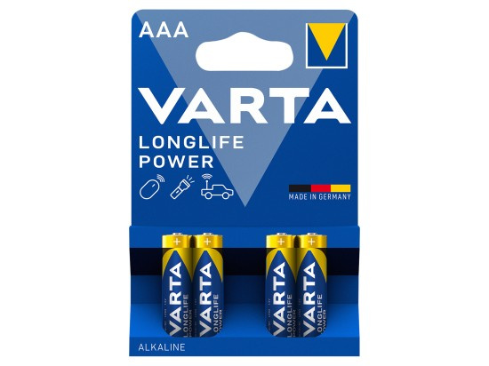 Baterie VARTA Longlife Power AAA, LR03 / 1.5 V, mikrotužka 4 ks