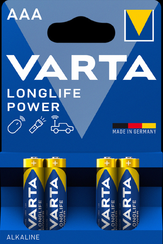 Baterie VARTA Longlife Power AAA, LR03 / 1.5 V, mikrotužka 4 ks
