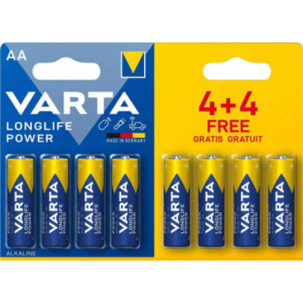 Varta Longlife Power AA 8ks 4906121448 Modrá