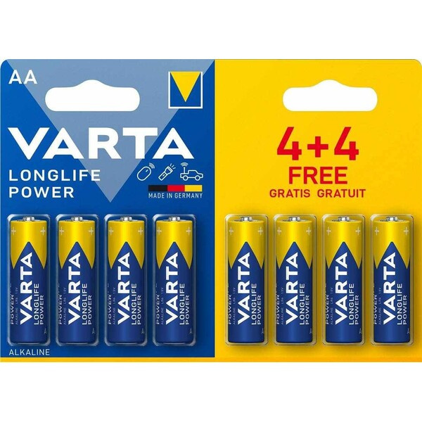 Varta Longlife Power AA 8ks 4906121448 Modrá