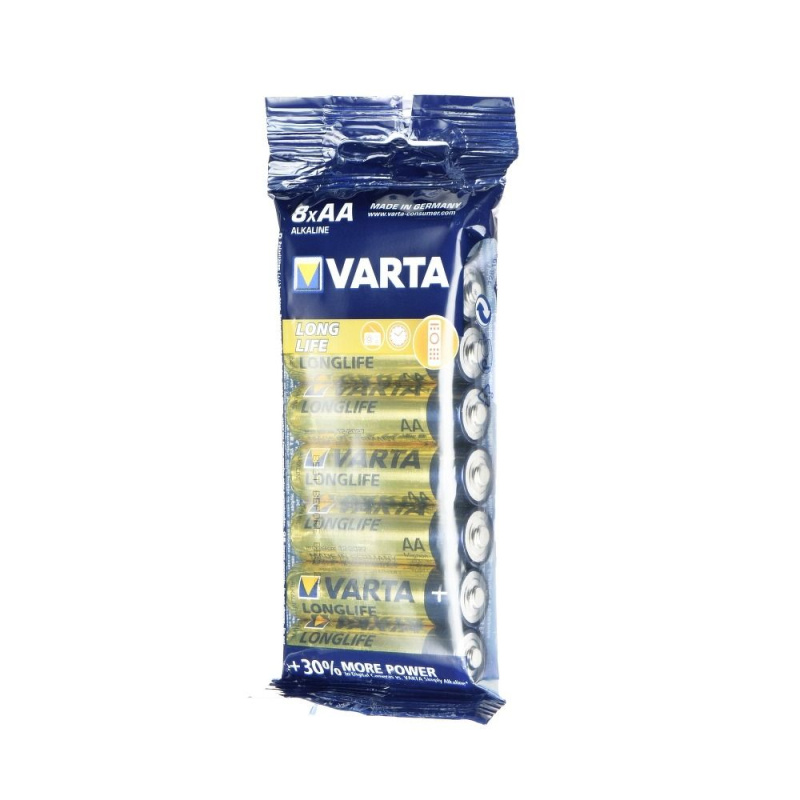 VARTA alkalická baterie Longlife R6/AA - 8ks