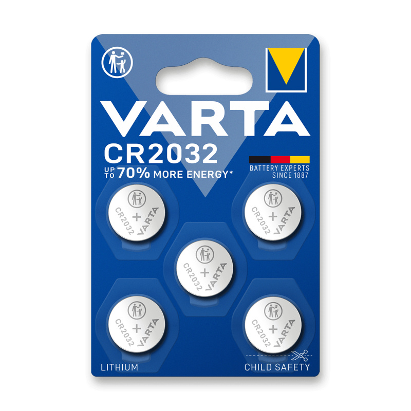 Varta CR 2032 - baterie - 5 ks