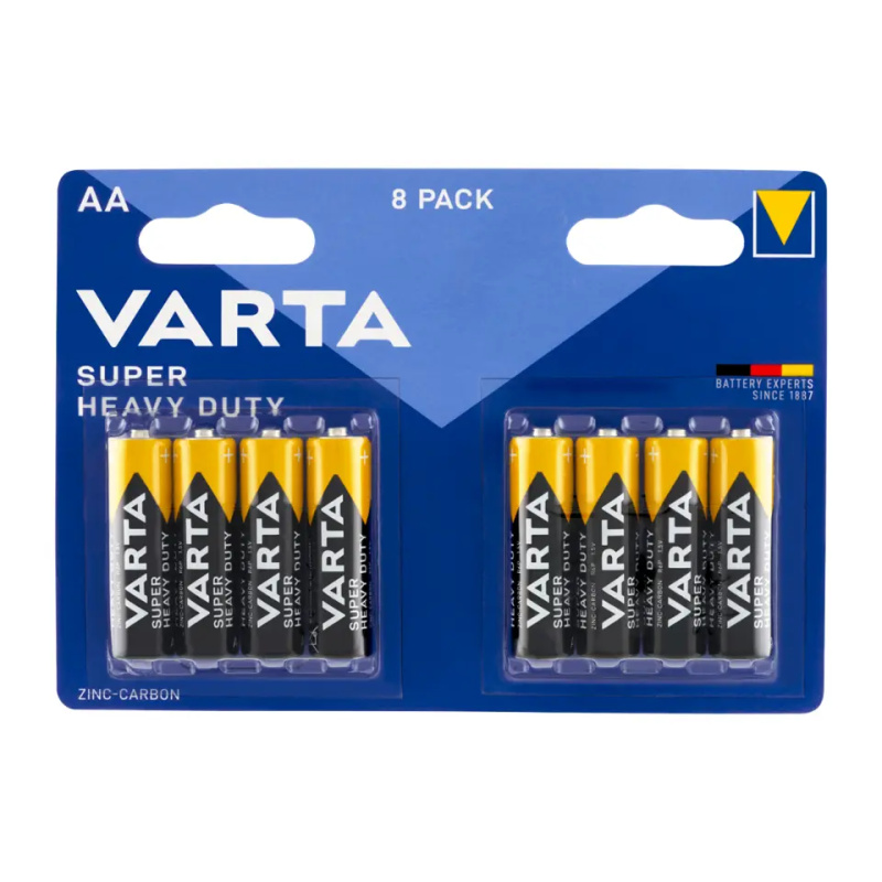 VARTA Baterie Super Heavy Duty AA Mignon LR6 tužkové 8 ks