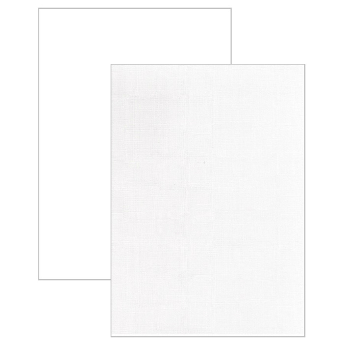 Texturovaná čtvrtka Perleť (5ks) A4 bílá 220g/m2