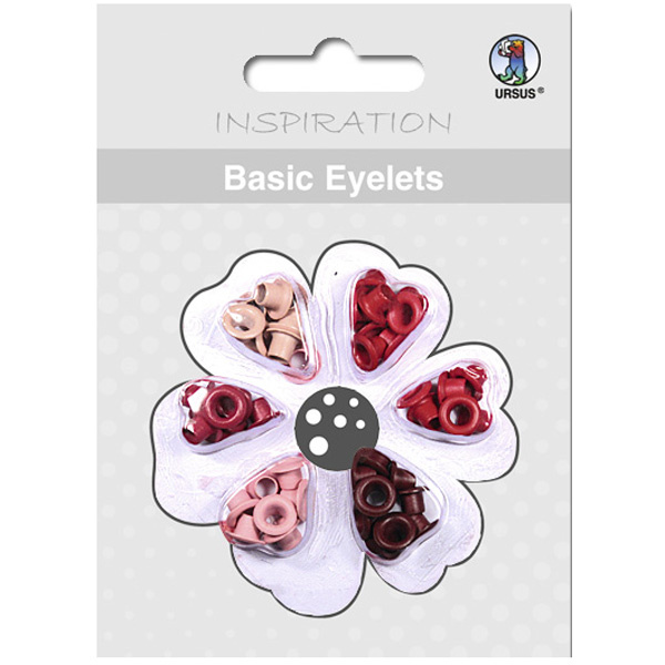 Průchodky na scrapbook (60ks) červené