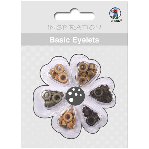 Průchodky na scrapbook (60ks) hnědé