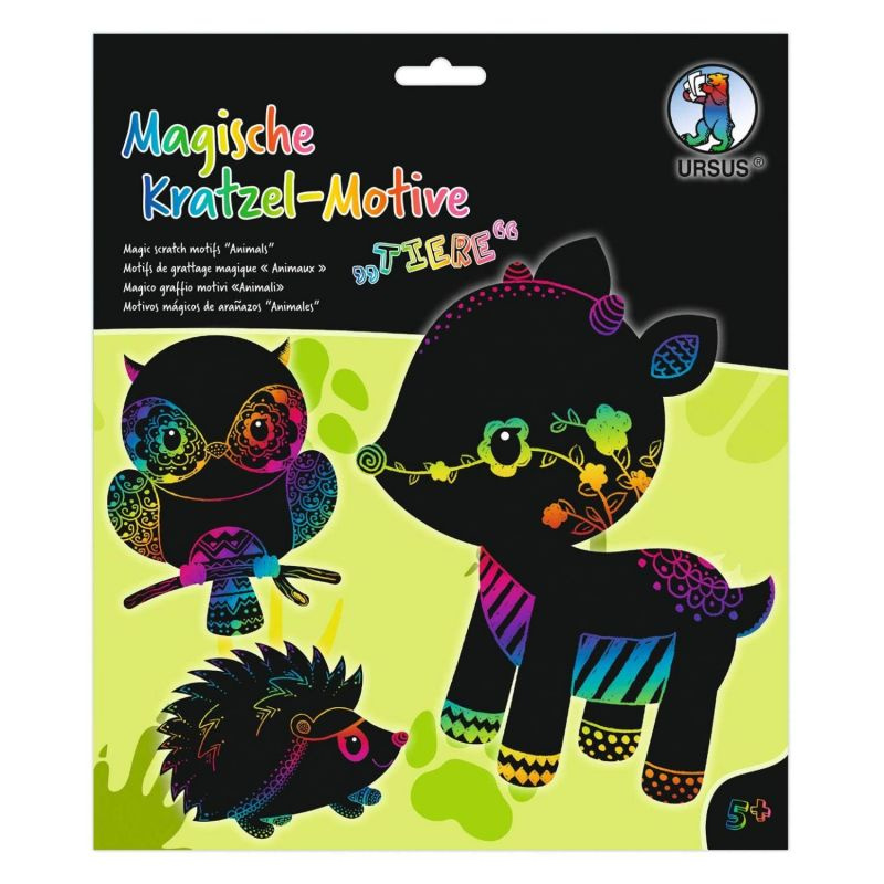 Škrabací obrázky sada Zvířátka (6ks)