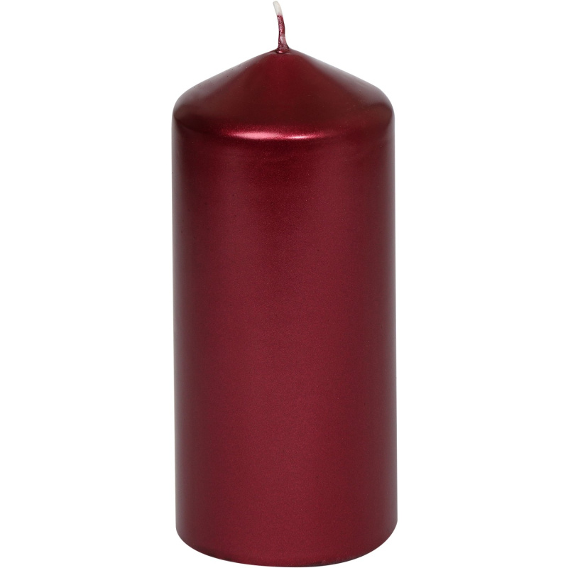 Steinhart Válcová svíčka lesklá staročervená pr. 57 x 130 mm