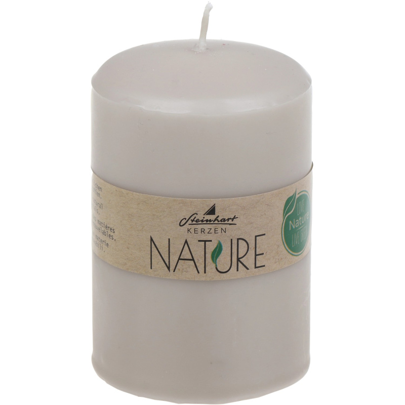 Steinhart Válcová svíčka Classic Nature taupe 100 x 67 mm