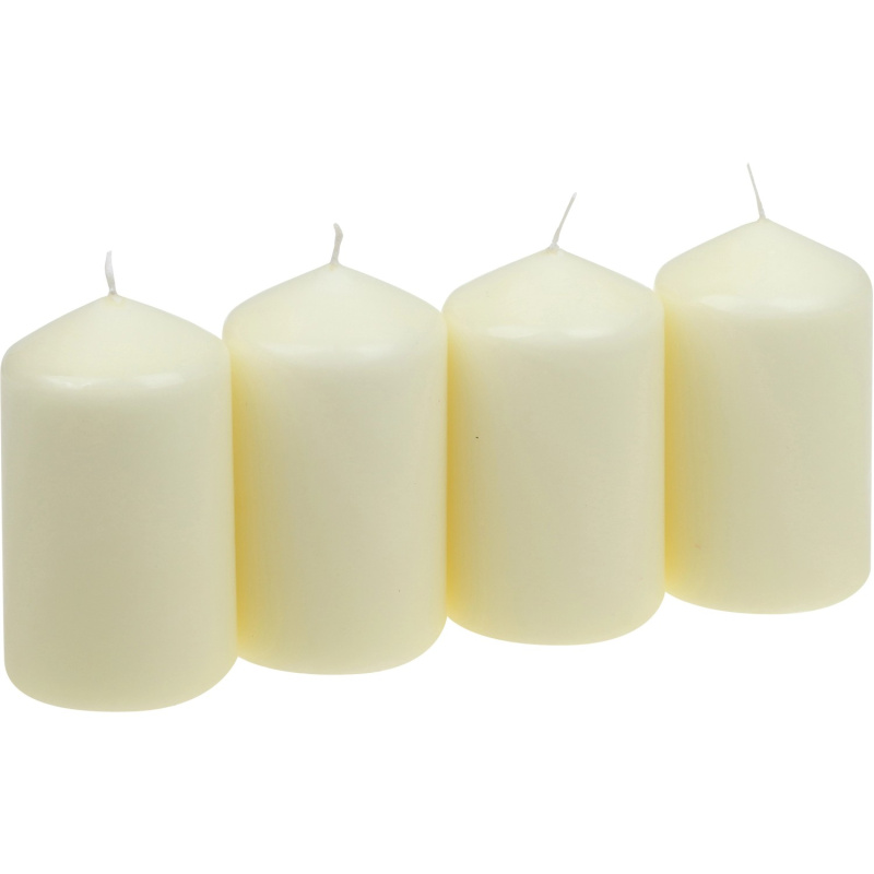 Steinhart Válcová svíčka šampaňská 4 ks, pr. 57 x 100 mm