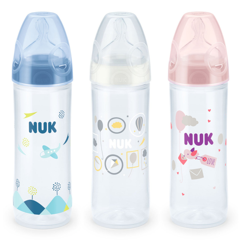 NUK First Choice Plus New Classic láhev 250 ml růžová
