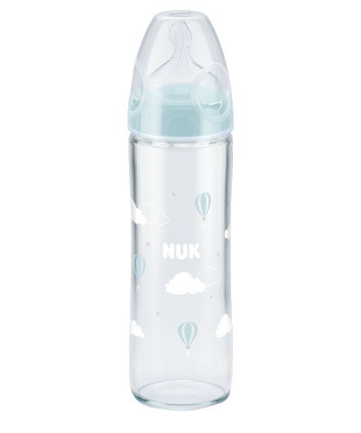 NUK First Choice Plus skleněná lahev 240ml New Classic bílá