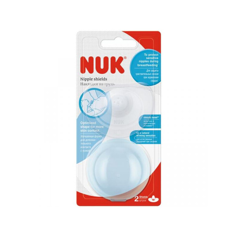 NUK Nipple Shields kloboučky na kojení velikost M 2 ks