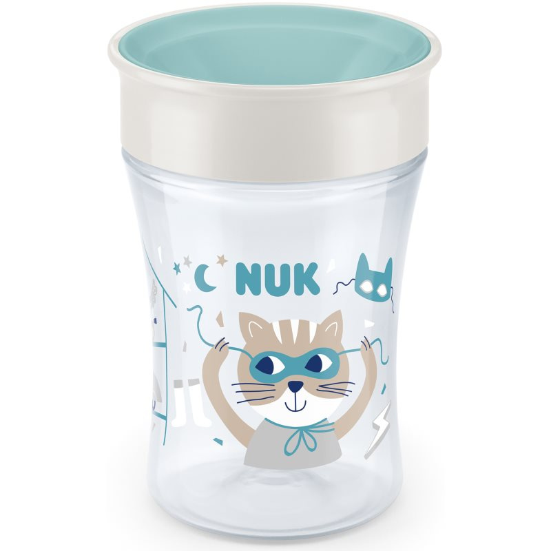 NUK hrnek Magic Cup s víčkem 230ml červená
