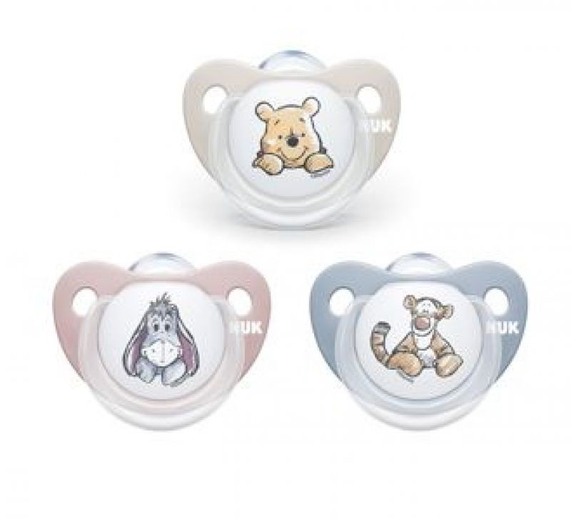 NUK Dudlík Dudlík Medvídek Pú (6-18 měs.) 1 ks modrá