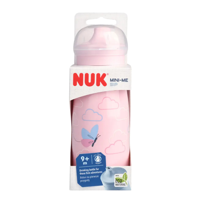 NUK Mini-Me Sip dětská láhev Pink 9m+ 300 ml