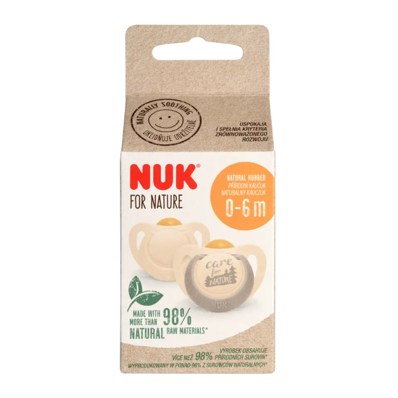 NUK for Nature dudlík Green 0-6m 2 ks