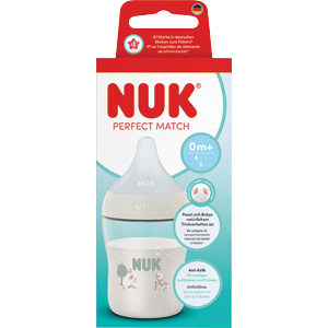 NUK Perfect Match láhev s kontrolou teploty White 150 ml
