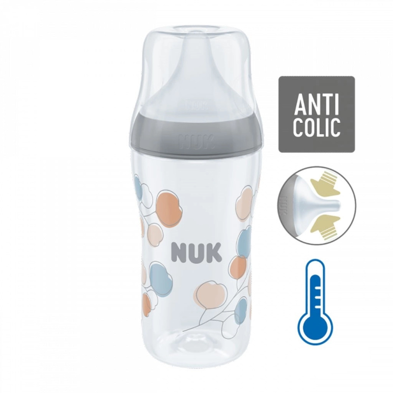 NUK Perfect Match láhev s kontrolou teploty White 260 ml
