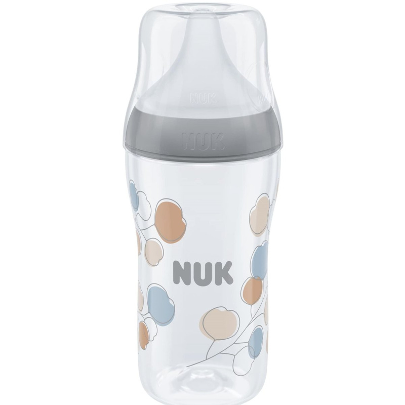 Nuk Perfect Match láhev s kontrolou teploty 260 ml, šedá
