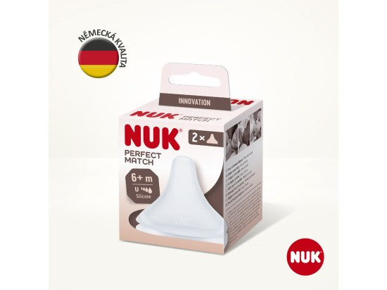 NUK Perfect Match savička Flow Control (6+m) 2ks v boxu