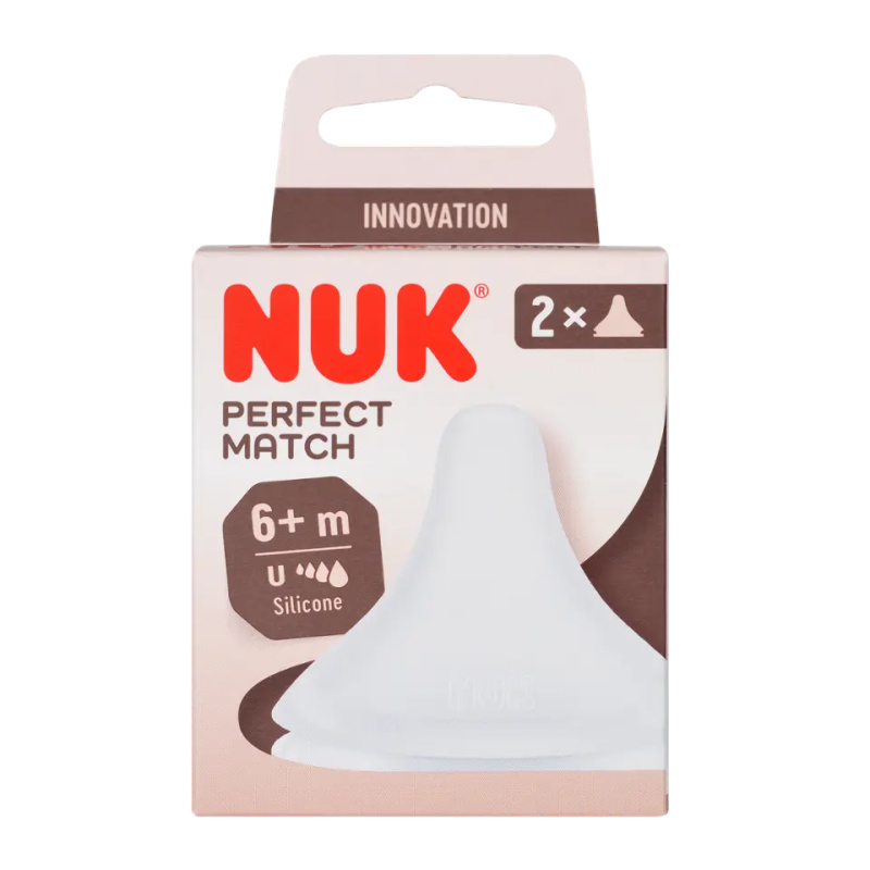 NUK Perfect Match savička Flow Control (6+m) 2ks v boxu