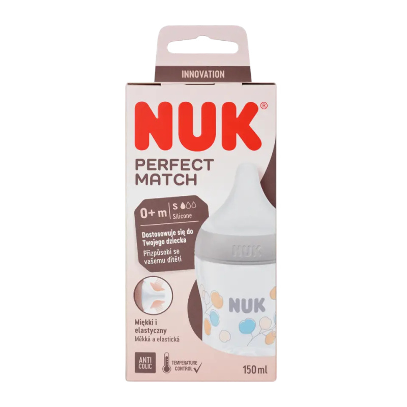 NUK Perfect Match láhev s kontrolou teploty 150 ml