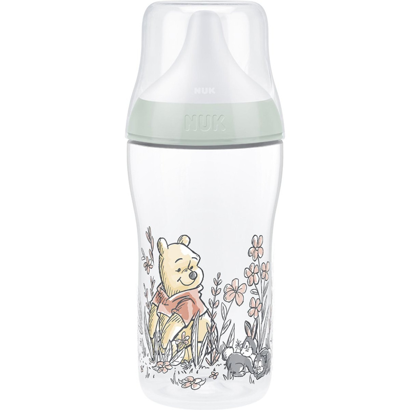 NUK Perfect Match Disney láhev s kontrolou teploty Winnie the Pooh 3m+ 260 ml