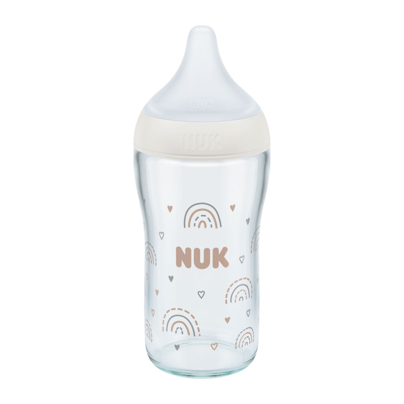 NUK Perfect Match láhev sklo s kontrolou teploty 230 ml