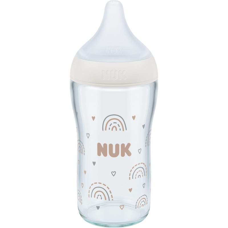 NUK Perfect Match láhev sklo s kontrolou teploty 230 ml