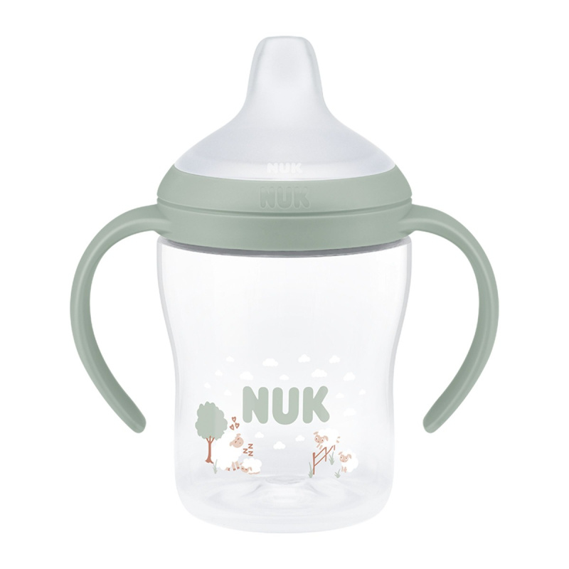 NUK Perfect Match Sheep lahvička na učení s kontrolou teploty 6m+ 150 ml