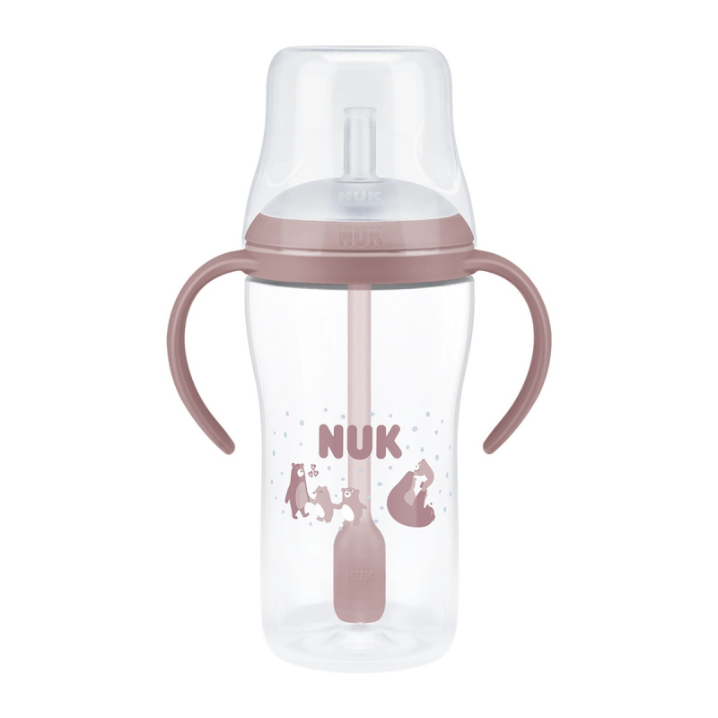 Kojenecká láhev NUK Perfect Match se silikonovým brčkem 260 ml, kontrola teploty