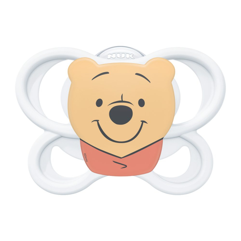 NUK Perfect Match Air Dudlík Medvídek Pú WHITE 0-6m 1ks v boxu