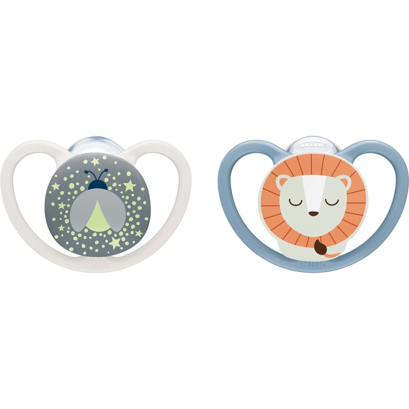 NUK Perfect Match Air Night Dudlík FIREFLY/LION 6-18m 2ks v boxu
