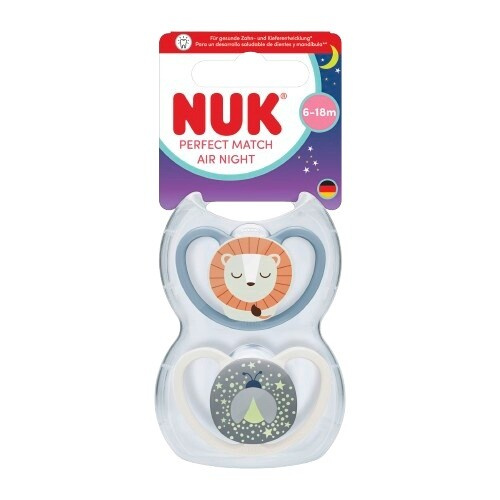 NUK Dudlík Space Night 6-18m. 2ks BOX