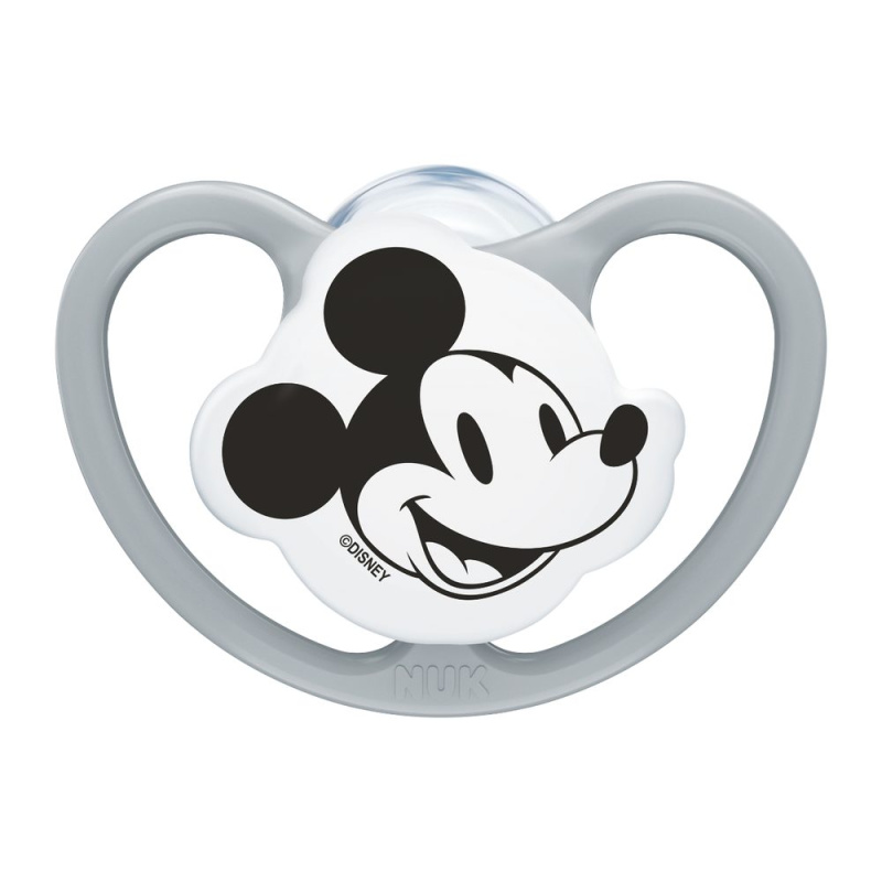 NUK Perfect Match dudlík AIR Mickey 6-18m GREY 1ks box