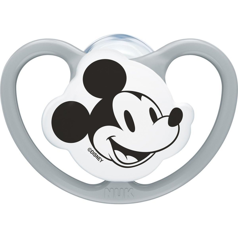 NUK Perfect Match dudlík AIR Mickey 6-18m GREY 1ks box