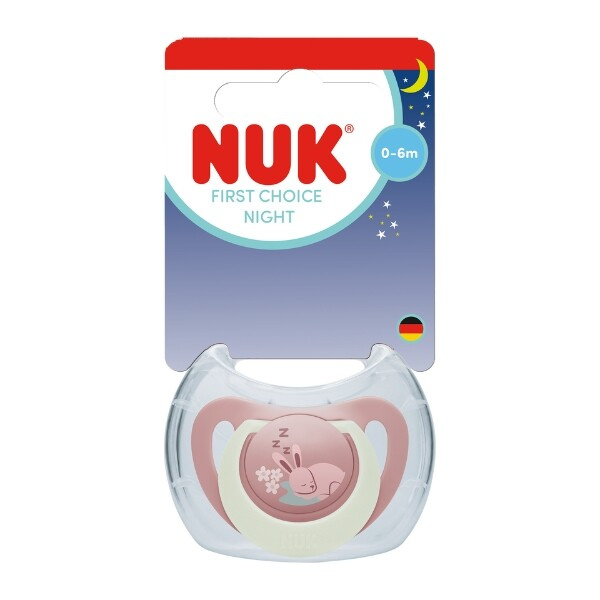 NUK Dudlík First Choice Night 0-6m - mix barev 1 ks