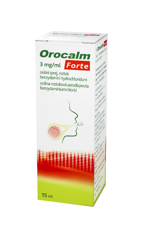 OROCALM Forte 3mg/ml orálni sprej 15 ml