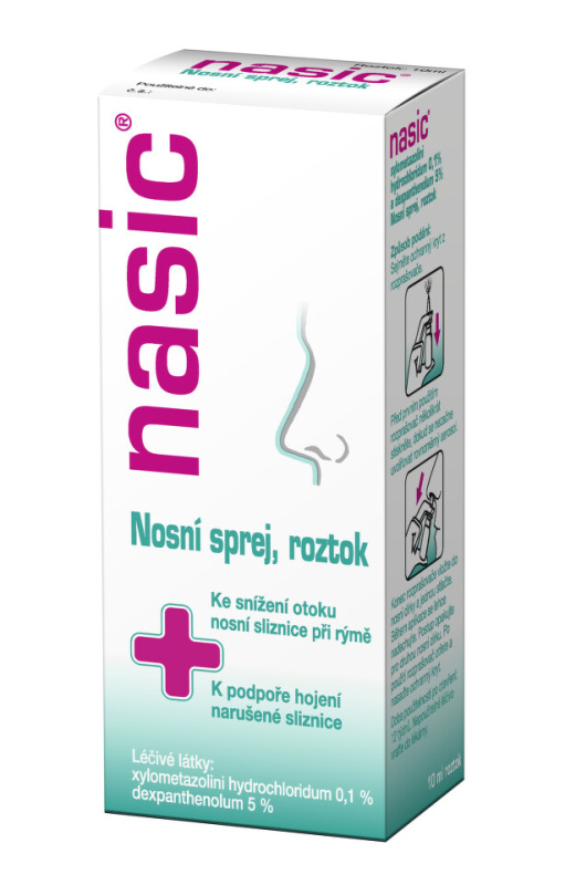 NASIC 1MG/ML+50MG/ML Nosní sprej, roztok 1X10ML