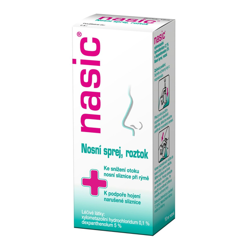 NASIC 1MG/ML+50MG/ML Nosní sprej, roztok 1X10ML