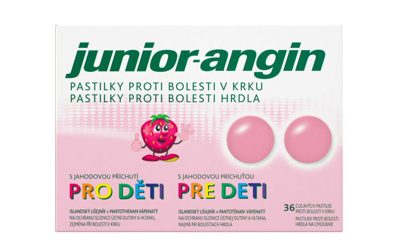 JUNIOR-ANGIN Pastilky pro děti 36 kusů