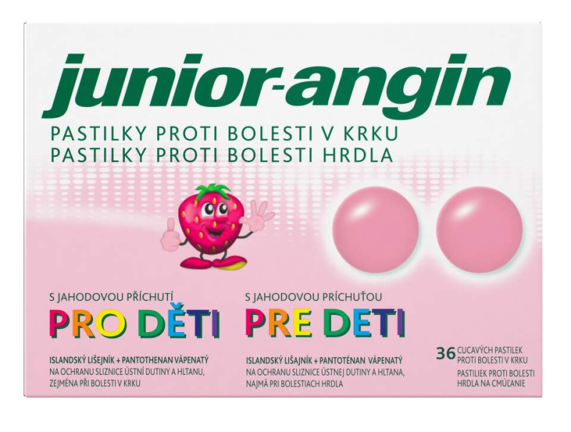 JUNIOR-ANGIN Pastilky pro děti 36 kusů