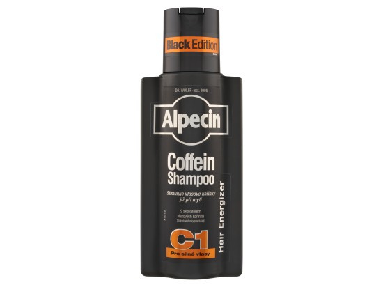 Alpecin Coffein Shampoo C1 Black Edition kofeinový šampon pro muže stimulující růst vlasů 250 ml